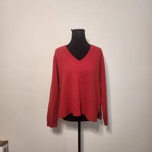 Biltmore 100% Cashmere V-Neck Sweater – Size S – Red